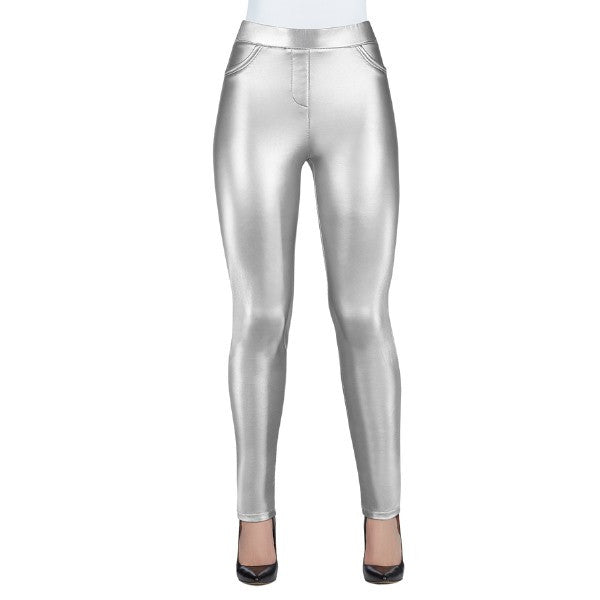 Pantalon argenté - Taille : 4 - Couleur : Argent