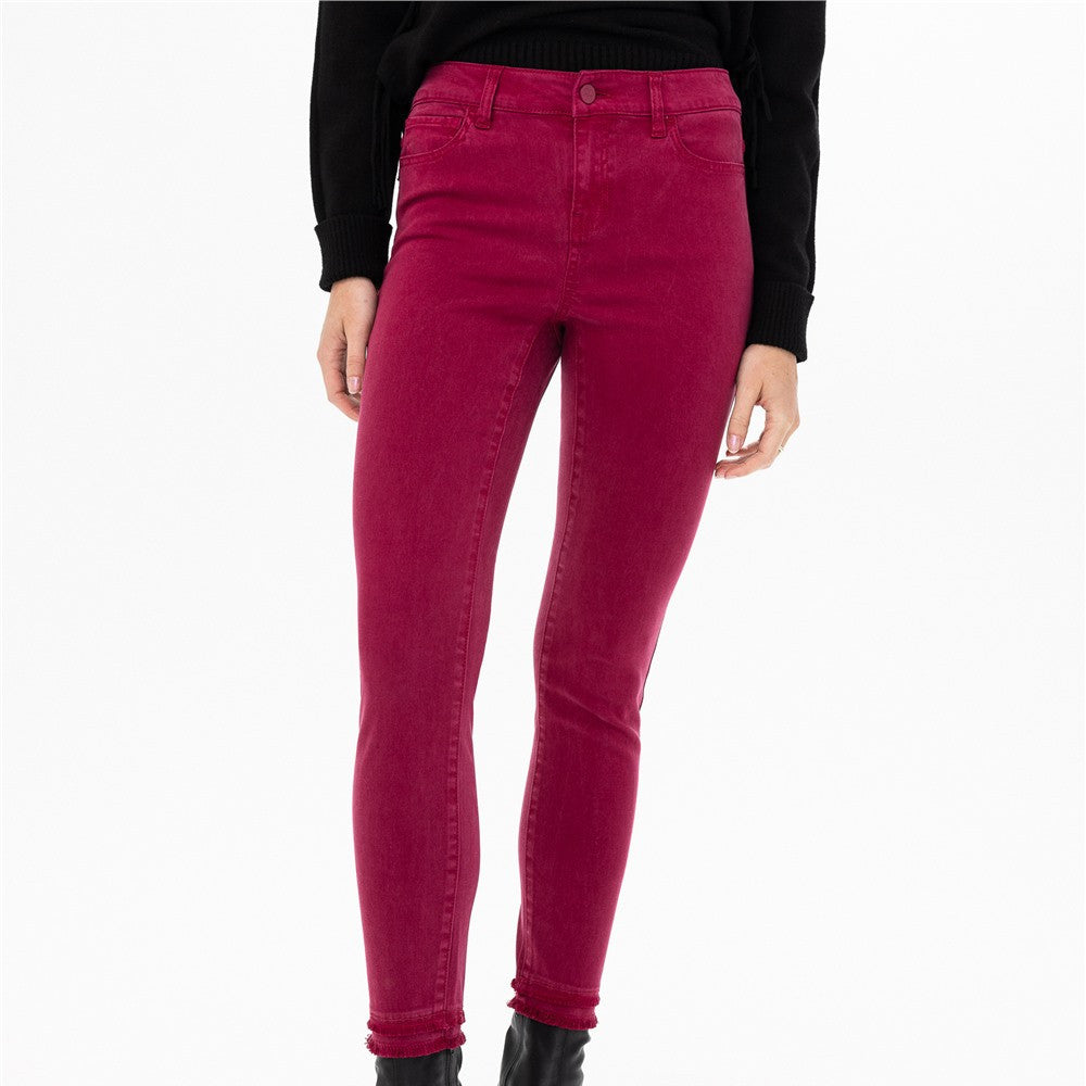 Pantalon aux chevilles - Taille : 4 - Couleur : Bourgogne