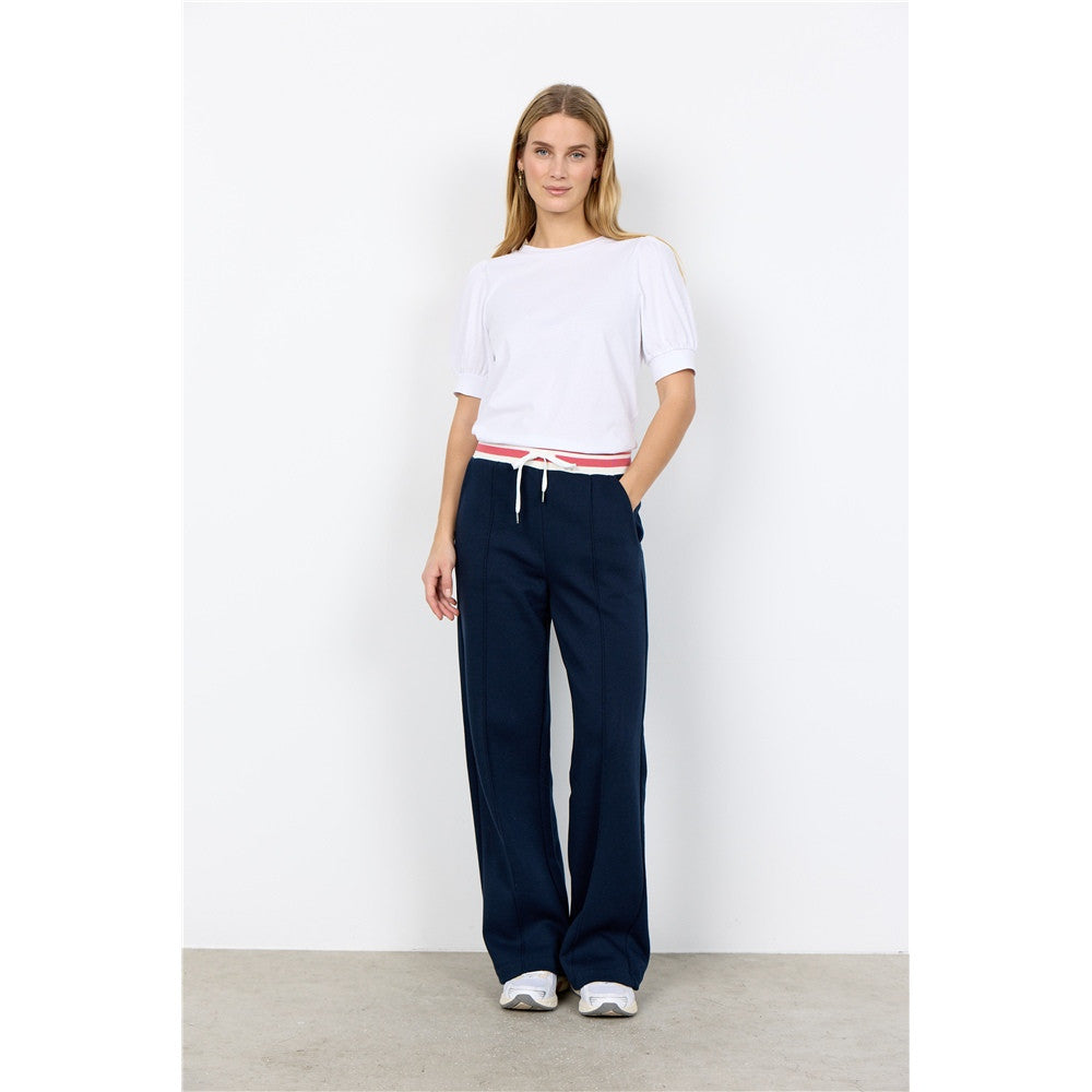 Pantalon avec bande contrastante