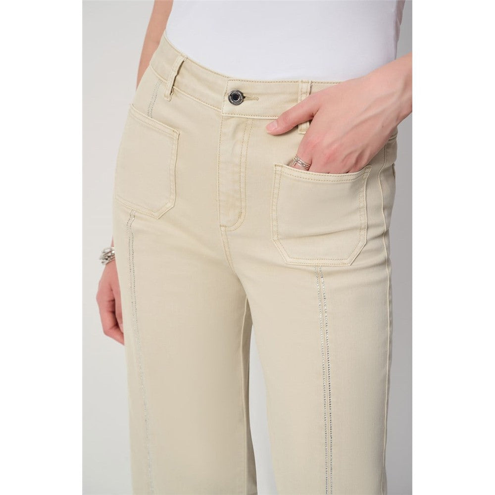 Pantalon avec couture avant ornée