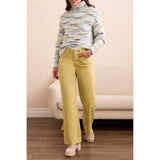 Pantalon avec fermoir et bouton - Taille : 8 - Couleur : Céleri