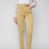 Pantalon avec oeillets au bas - Taille : 4 - Couleur : Or
