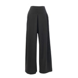Pantalon avec plis devant - Taille : MEDIUM - Couleur : Noir