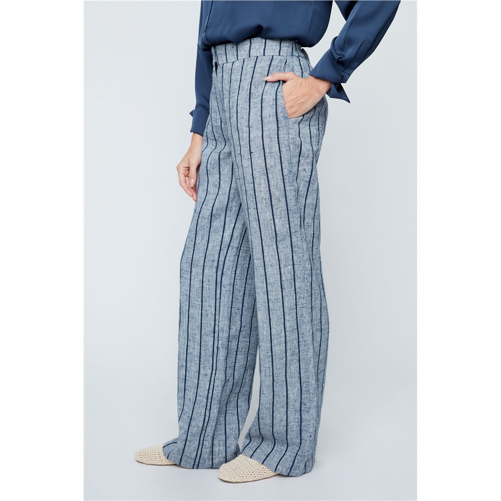 Pantalon avec rayures verticales