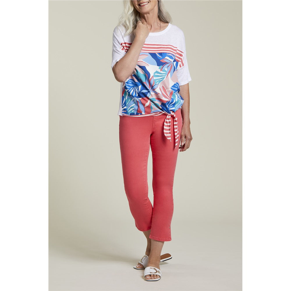 Pantalon cheville pull on - Taille : 2 - Couleur : Melon