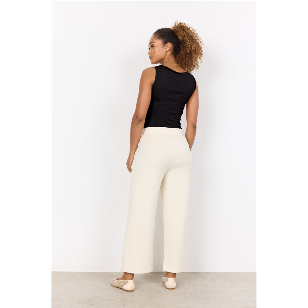 Pantalon confort à taille élastique et cordon