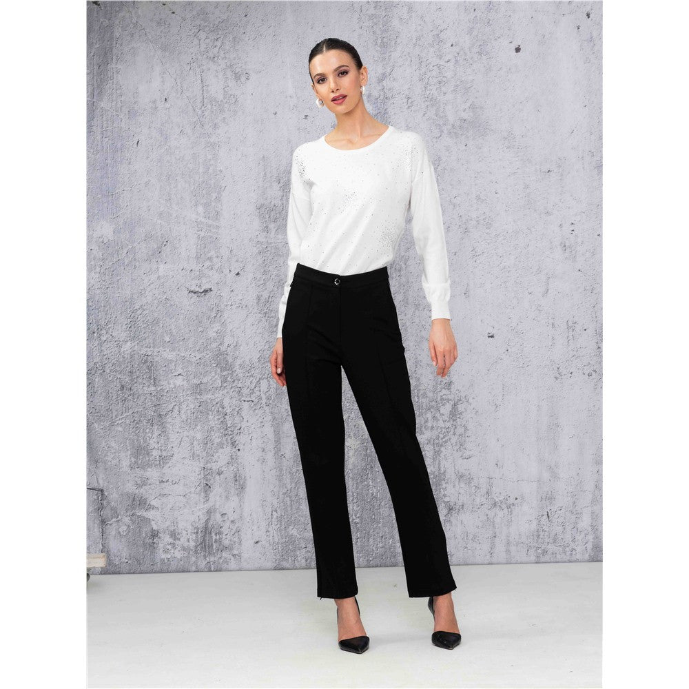 Pantalon coupe droite - Taille : XSMALL - Couleur : Noir