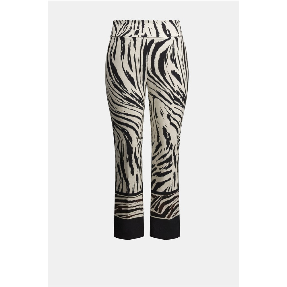 Pantalon coupe droite à enfiler à imprimé