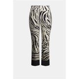 Pantalon coupe droite à enfiler à imprimé