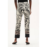 Pantalon coupe droite à enfiler à imprimé