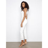 Pantalon court brodé