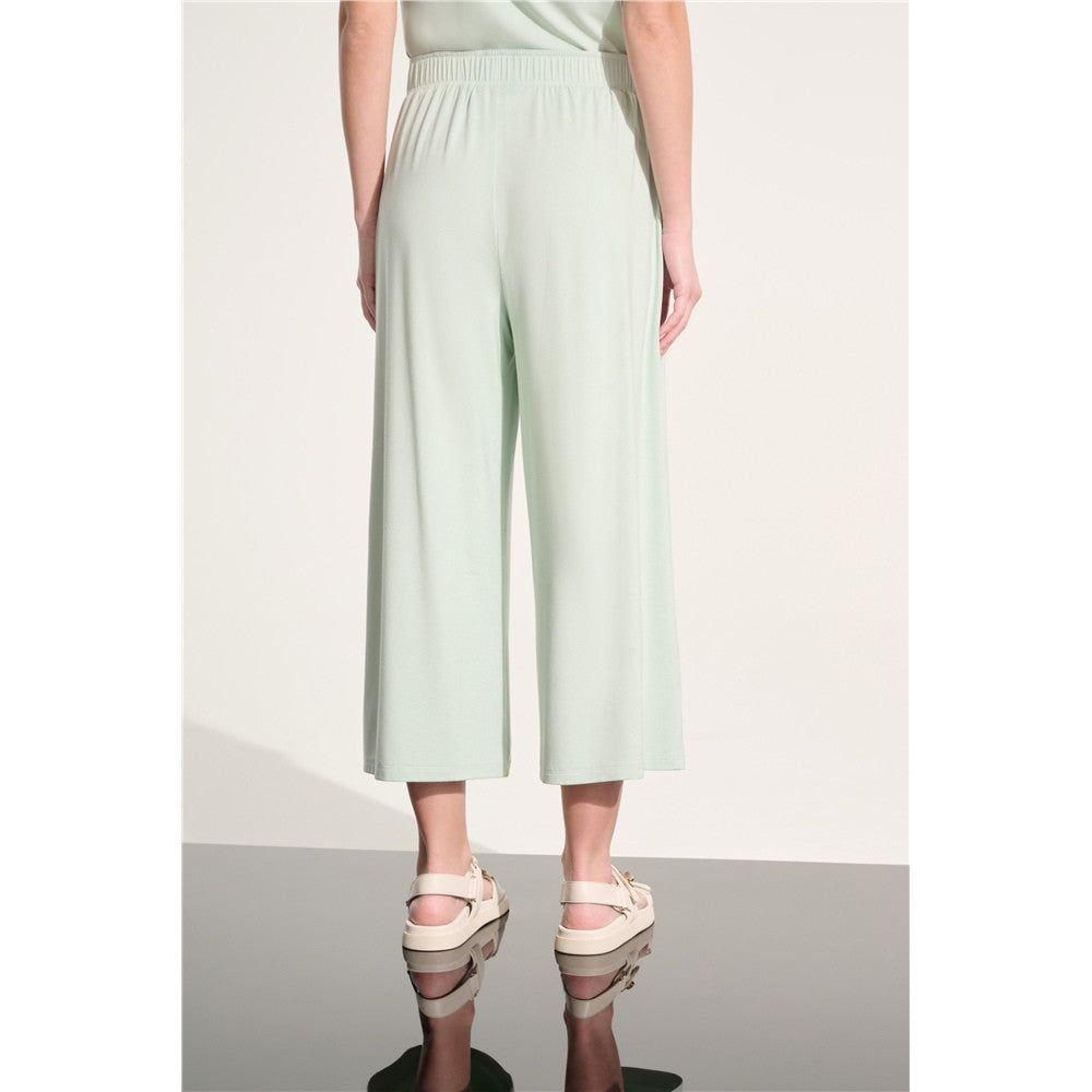 Pantalon-culotte à enfiler en jersey avec ceinture à nouer
