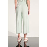 Pantalon-culotte à enfiler en jersey avec ceinture à nouer