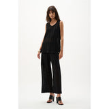 Pantalon-culotte en tricot jacquard de viscose à chevrons
