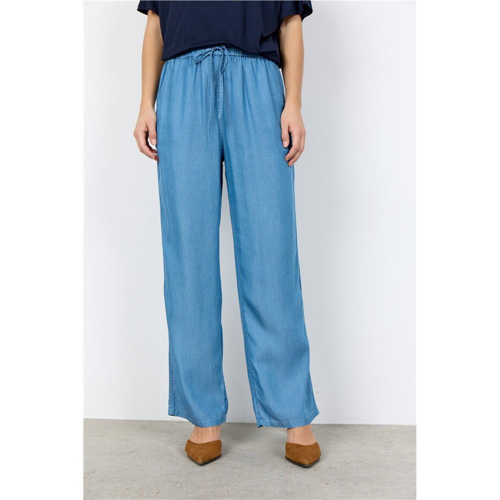 Pantalon denim fluide - Taille : XSMALL - Couleur : Bleu Denim