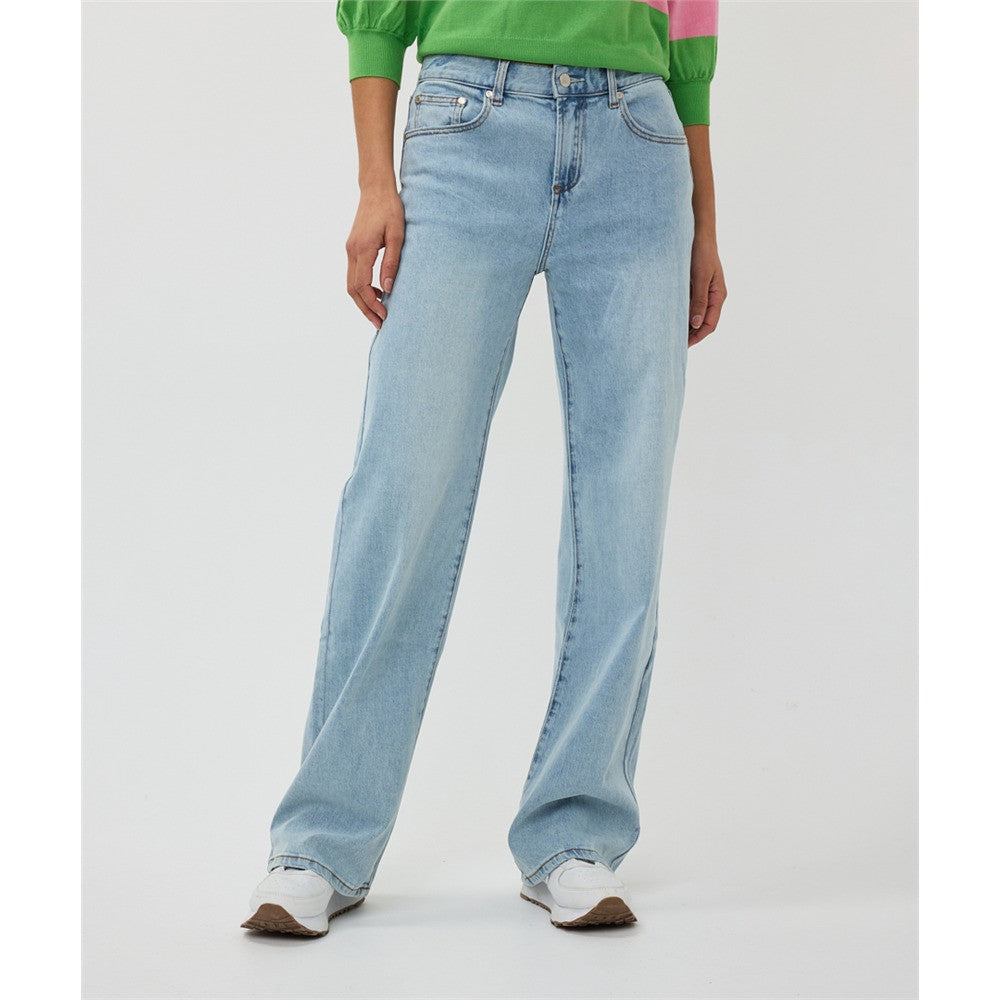 Pantalon droit en jean - Taille : 10 - Couleur : Denim