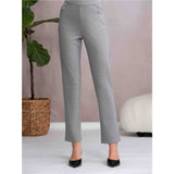 Pantalon droit taille à enfiler - Taille : SMALL - Couleur : Gris Pâle