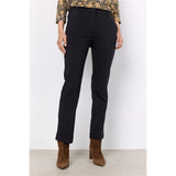 Pantalon droit taille élastique - Taille : 42 - Couleur : Noir