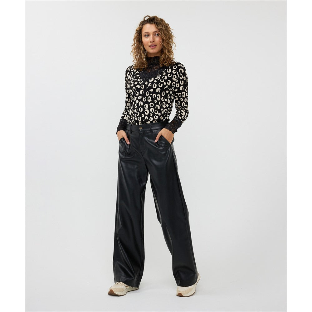 Pantalon en cuir vegan