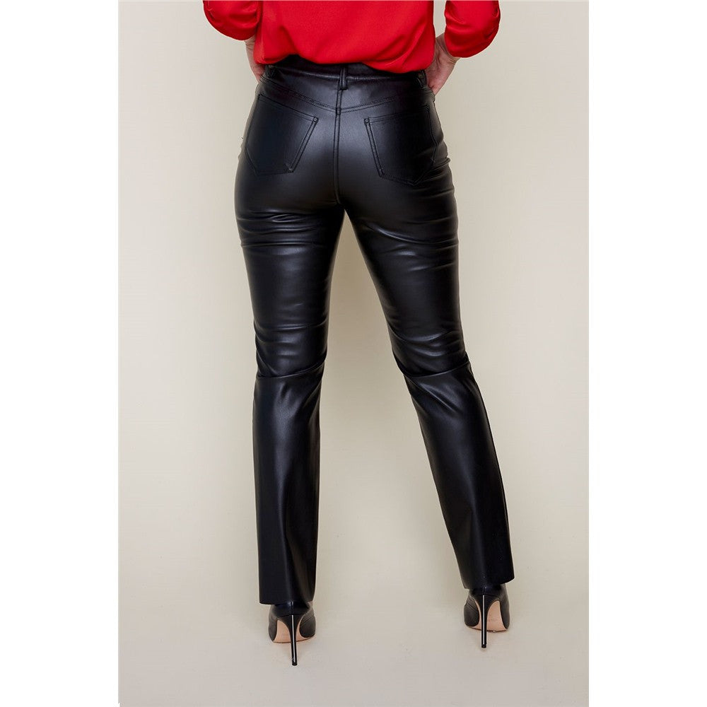 Pantalon en cuir vegan