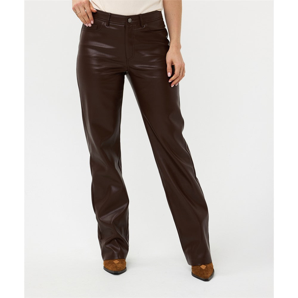 Pantalon en cuir vegan