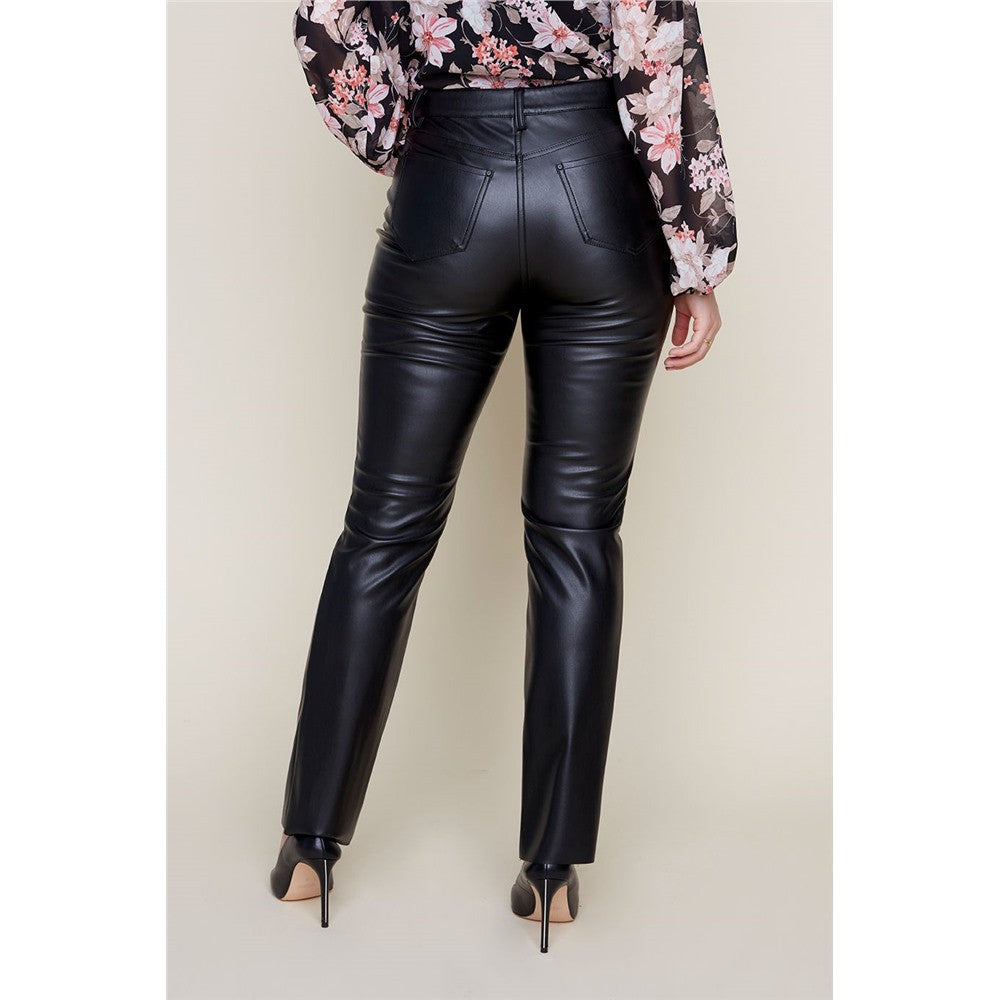Pantalon en cuir vegan