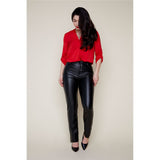 Pantalon en cuir vegan