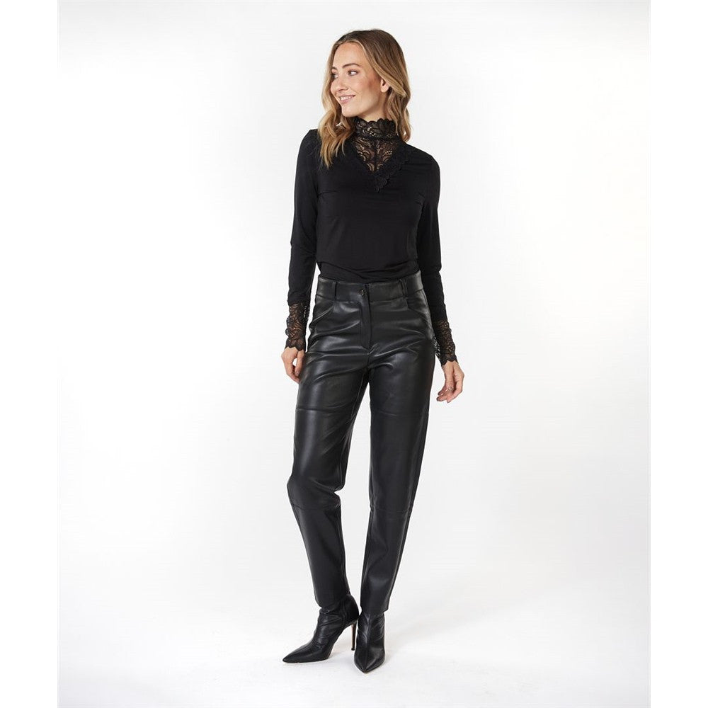 Pantalon en cuir vegan