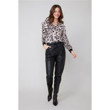 Pantalon en cuir vegan