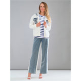 Pantalon en denim à détails brillants - Taille : XSMALL - Couleur : Denim Bleu pâle
