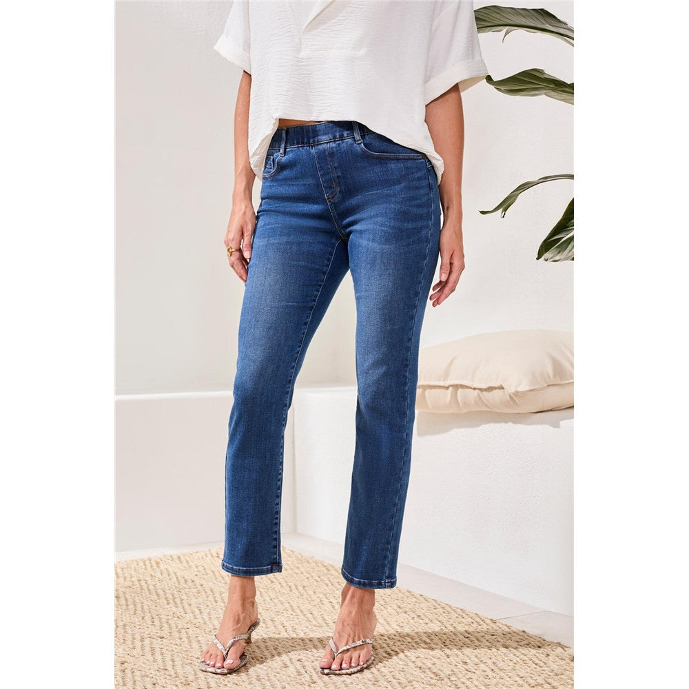 Pantalon en denim coupe droite - Taille : XXLARGE - Couleur : Bleu Denim