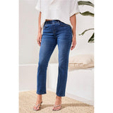 Pantalon en denim coupe droite - Taille : XXLARGE - Couleur : Bleu Denim
