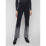 Pantalon en denim effet floral - Taille : 6 - Couleur : Charcoal