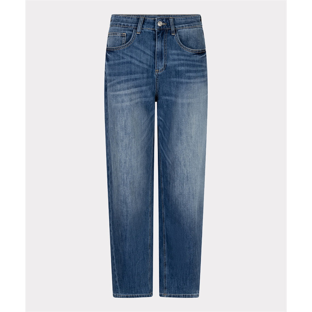 Pantalon en jean à fermoir et bouton