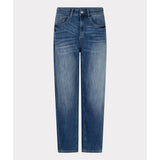 Pantalon en jean à fermoir et bouton