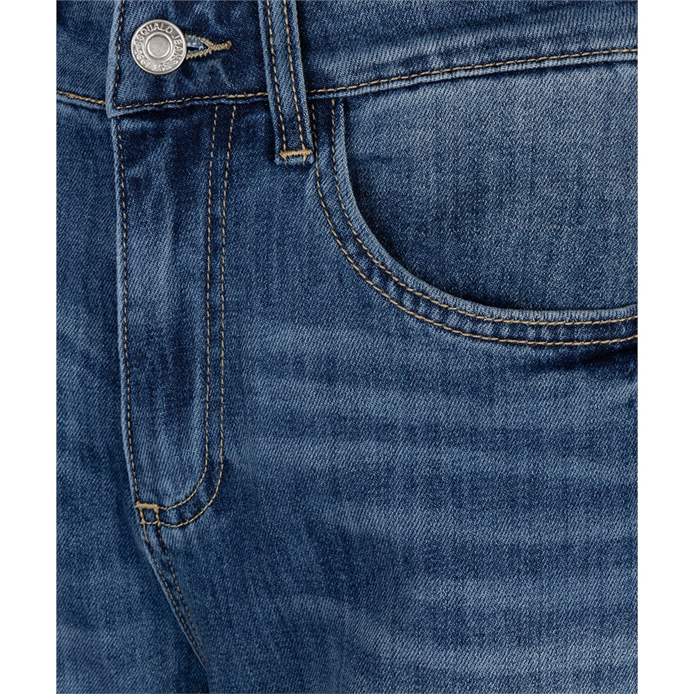 Pantalon en jean à fermoir et bouton