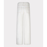 Pantalon en jean à surpiqûres contrastantes