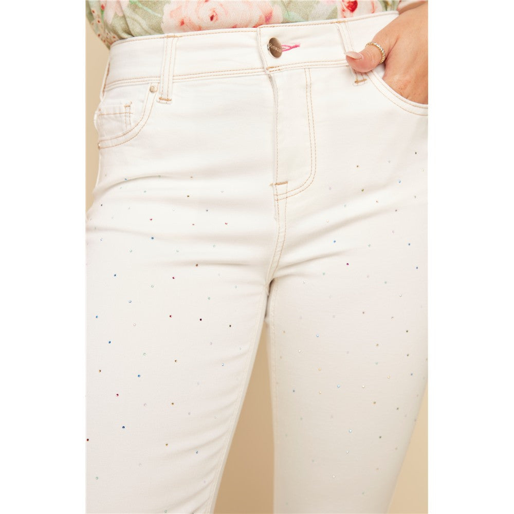 Pantalon en jean avec frange