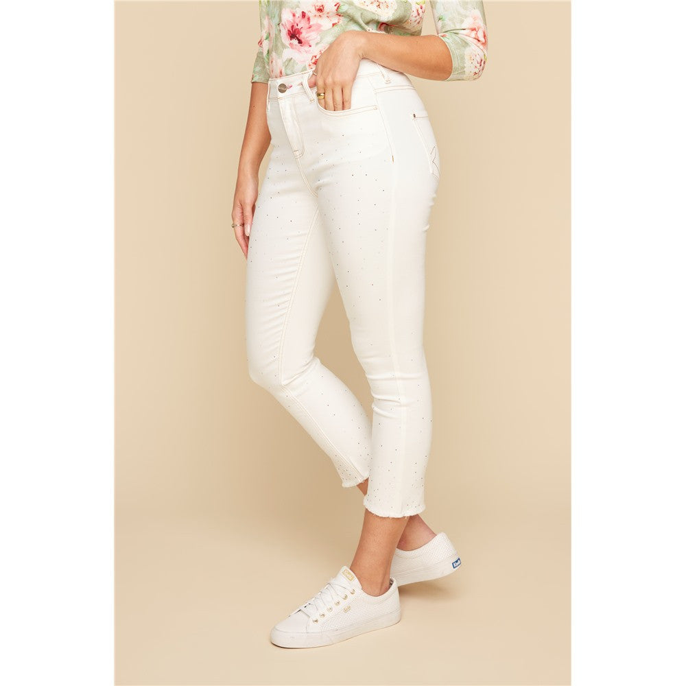 Pantalon en jean avec frange