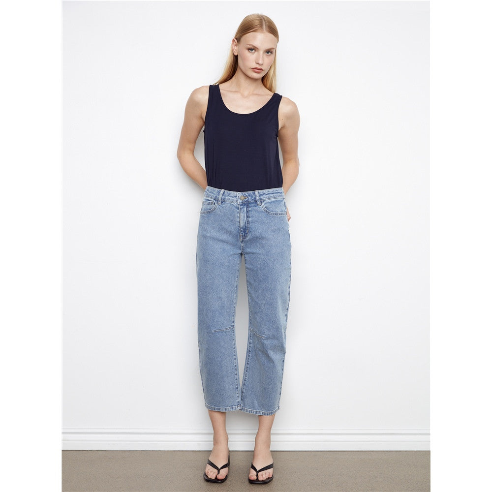 Pantalon en jean coupe droite