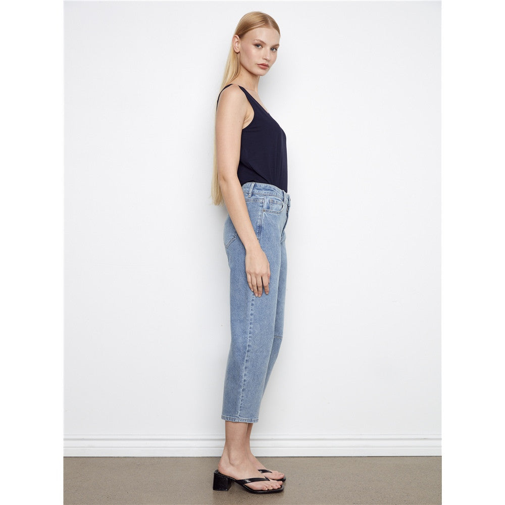 Pantalon en jean coupe droite