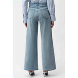Pantalon en jean extensible classique à jambe