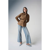 Pantalon en jean extensible classique à jambe