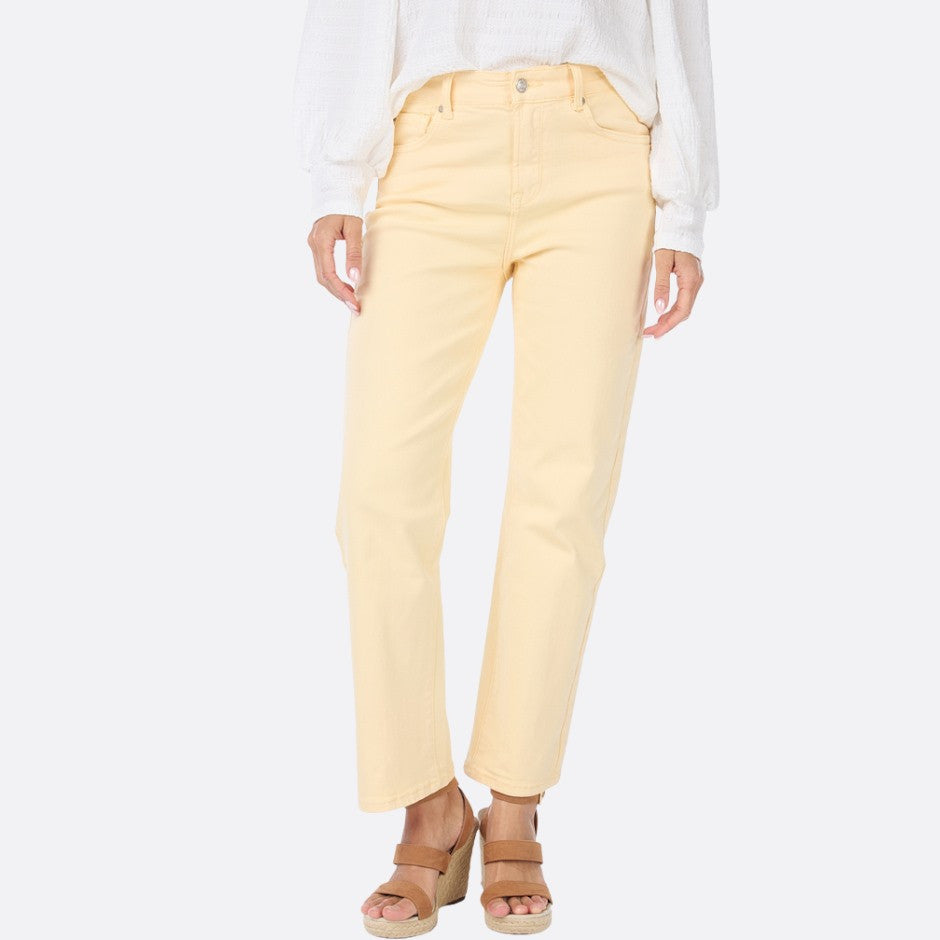 Pantalon en jeans - Taille : 8 - Couleur : Jaune