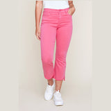 Pantalon en jeans aux chevilles - Taille : 14 - Couleur : Rose