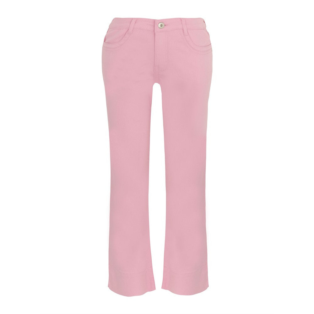 Pantalon en jeans avec poches - Taille : 28 - Couleur : Rose