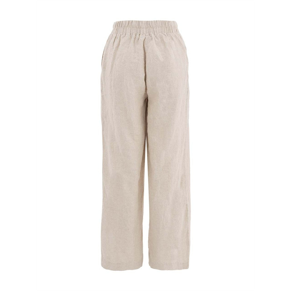 Pantalon en lin taille à enfiler