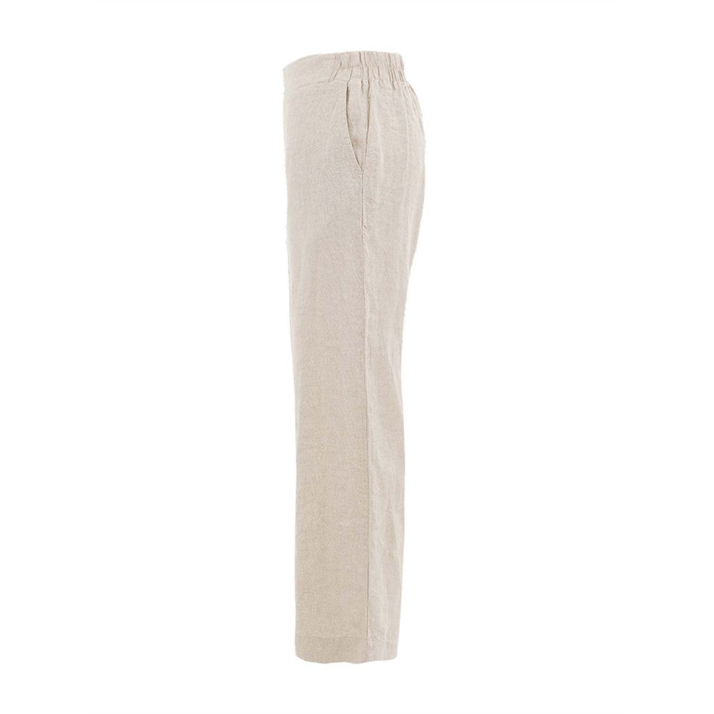 Pantalon en lin taille à enfiler