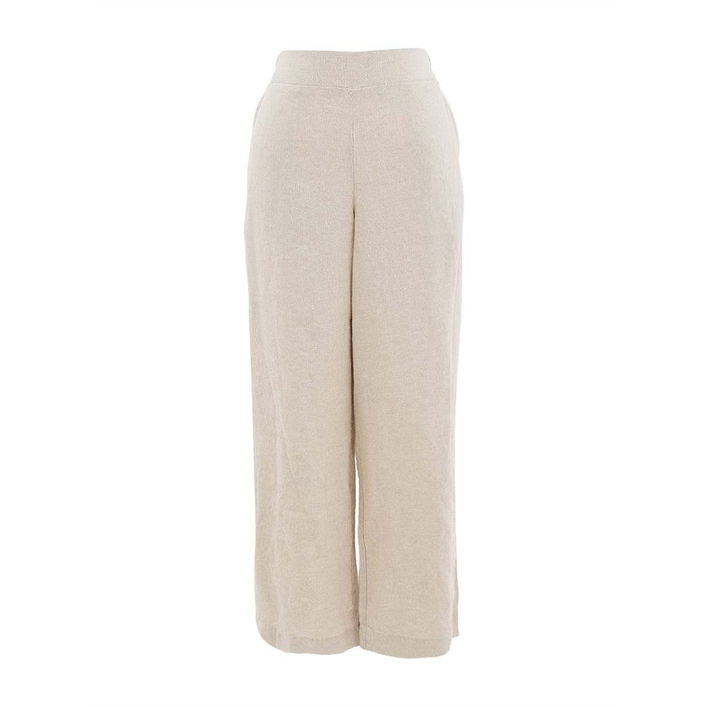 Pantalon en lin taille à enfiler - Taille : XSMALL - Couleur : Naturel