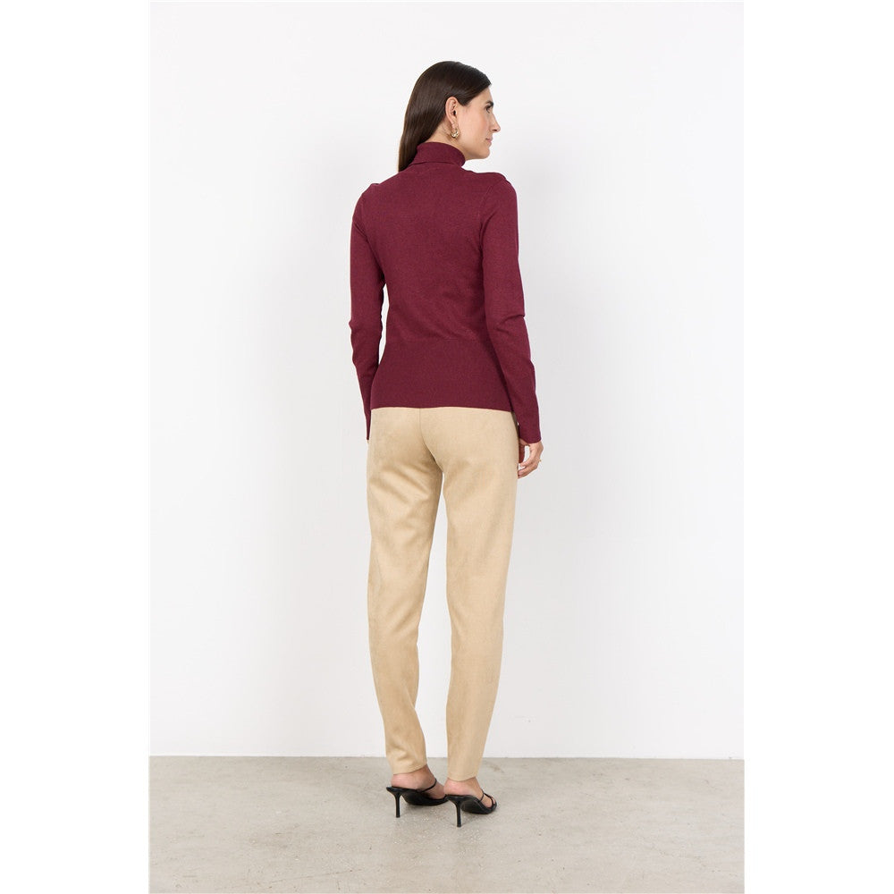 Pantalon en suédine extensible